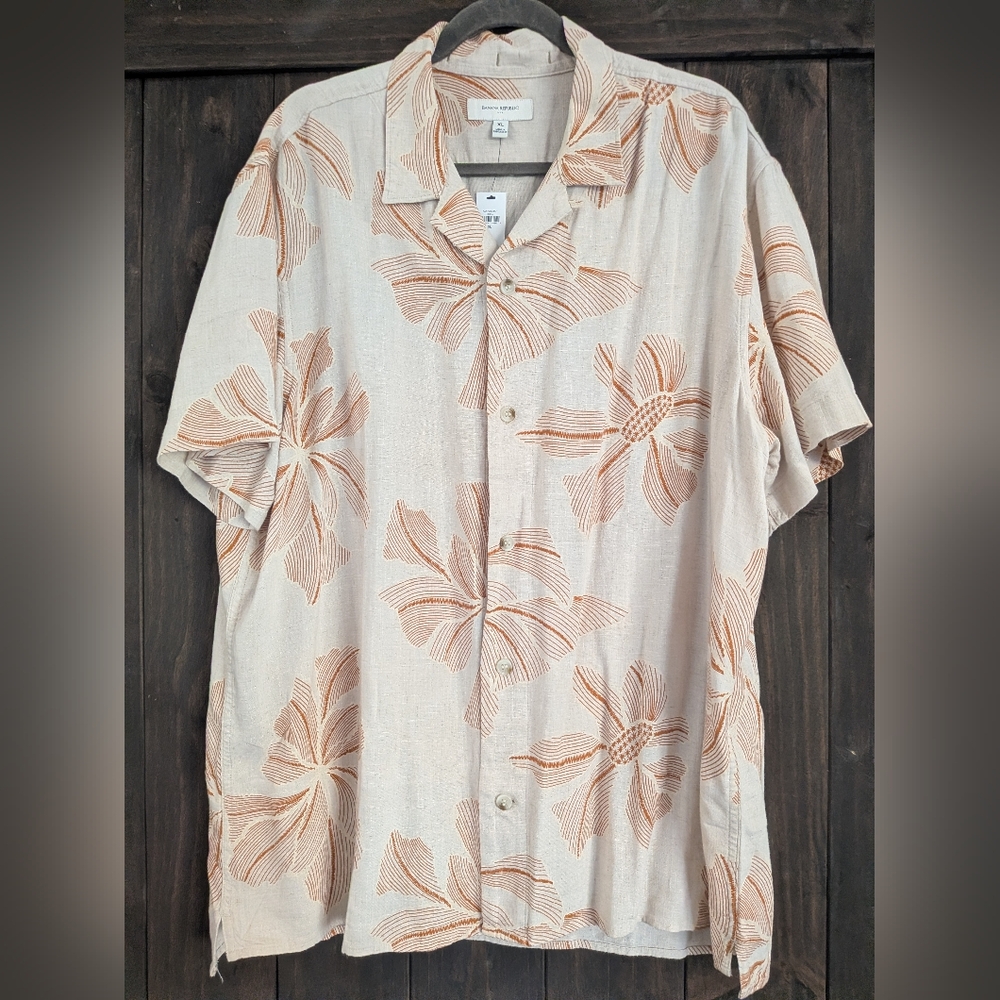Banana Republic Textured Resort Shirt – XL – NWT